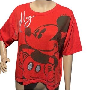 💰BOGO FREE Disney Mickey Mouse Beaded Crop Top Totally Rad